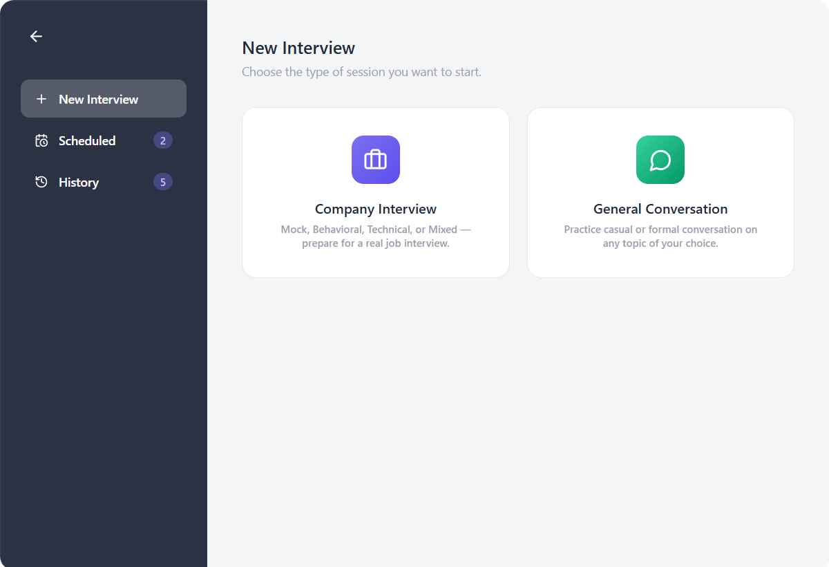 Set Up Your Interview Profile